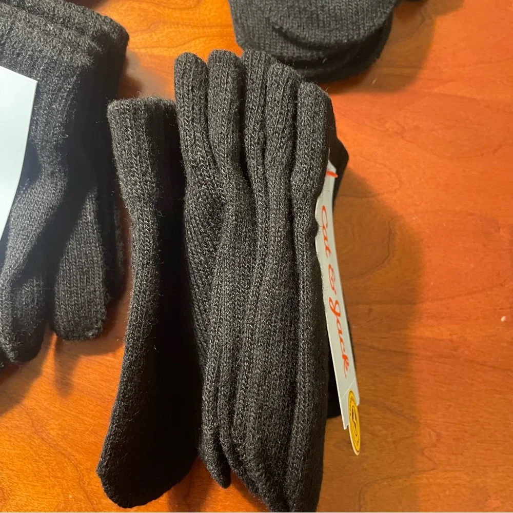 Cat & Jack Black Mittens‎ 4 Packs of 3 pairs NWT 2T-5T